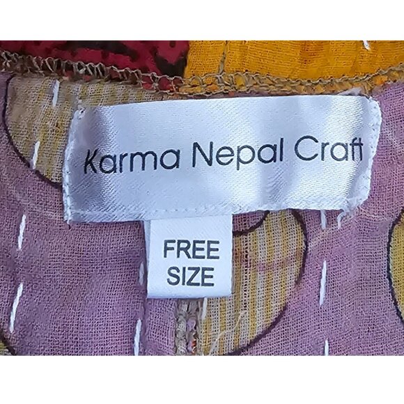 Karma Nepal Craft Kantha Overalls Free Size - Picture 3 of 7